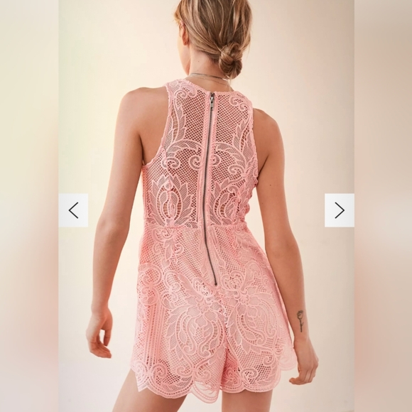 Love Triangle Lace Romper - Picture 3 of 14